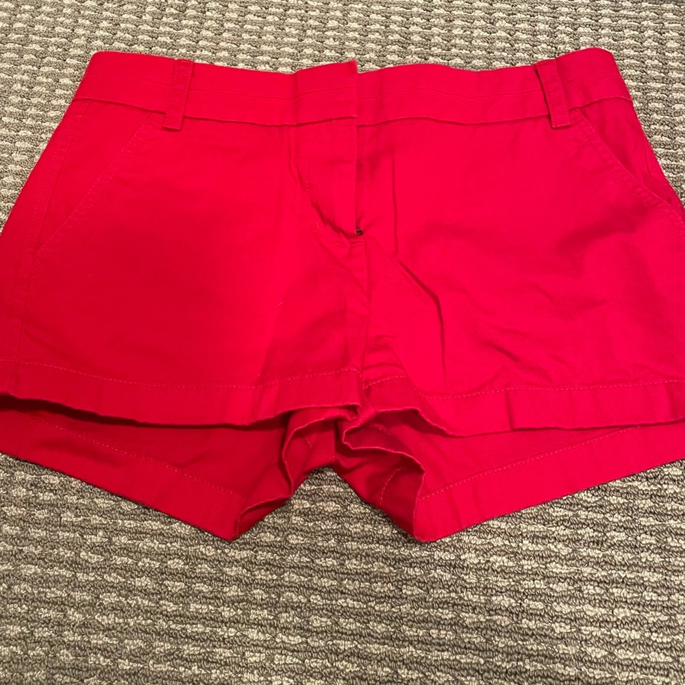 J. Crew 3.5-inch classic chino shorts in gorgeous RED